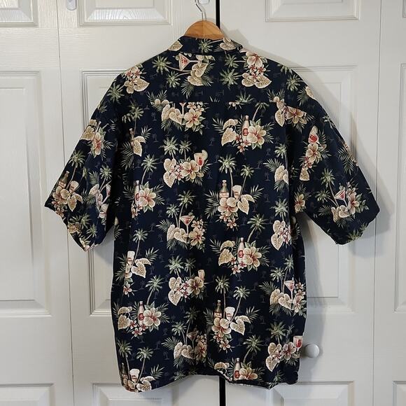Pierre Cardin Mens Floral Button Front Shirt Size XXL Tropical Vacation Camp - Picture 2 of 10